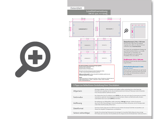 Product Bild loseblattsammlung_din_a5_quer__4_bl__tter_pro_sammlung__vorne_farbig_und_hinten_schwarz_(4_1)