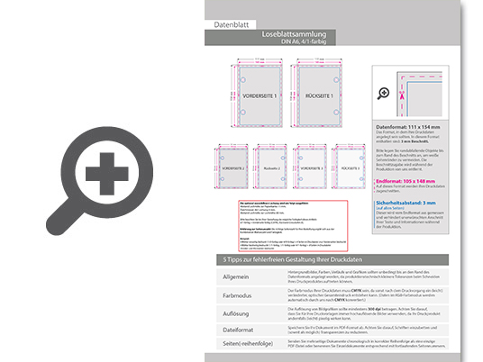 Product Bild loseblattsammlung_din_a6__316_bl__tter_pro_sammlung__vorne_farbig_und_hinten_schwarz_(4_1)