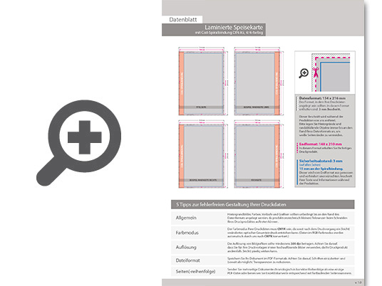 Product Bild laminierte_speisekarte_mit_coil-spiralbindung__endformat_din_a5__8-seitig