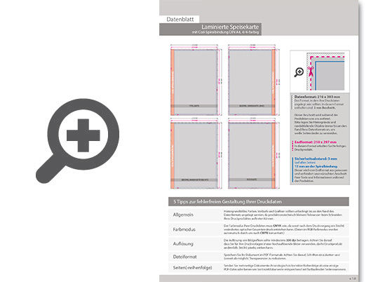 Product Bild laminierte_speisekarte_mit_coil-spiralbindung__endformat_din_a4__16-seitig